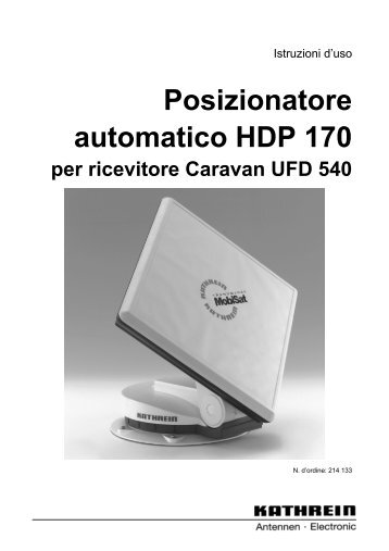 Posizionatore automatico HDP 170 per ricevitore Caravan ... - Kathrein