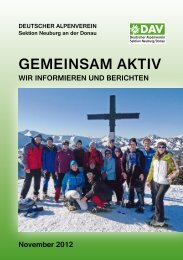 2012 Gemeinsam Aktiv.pdf - Sektion Neuburg / Donau