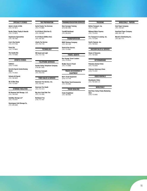 2011 Community Profile - Chamber Organizer