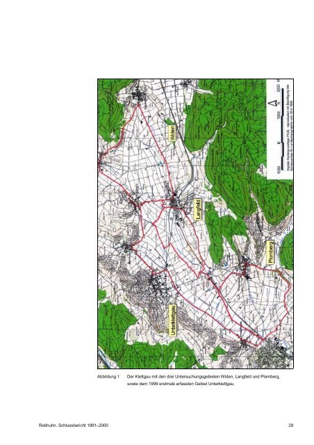 Rebhuhn. Schlussbericht 1991–2000 - BAFU