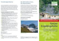 Greizer Erzgebirgshütte - Deutscher Alpenverein Sektion Greiz Sitz ...