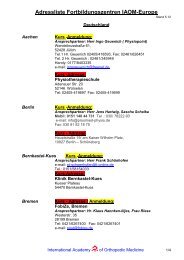 Kursorte (Adressen und Kontaktdaten) als PDF zum - IAOM