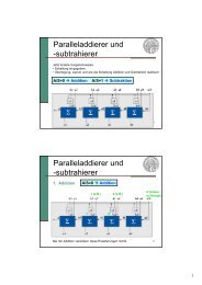 Paralleladdierer und -subtrahierer Paralleladdierer und -subtrahierer