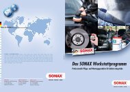 Das SONAX Werkstattprogramm - Autopflege, Lackpflege ...