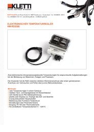 elektronischer temperaturregler km-rd2000 - Kletti GmbH