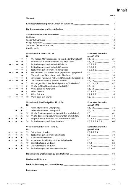 Insekten beobachten, analysieren und schlussfolgern