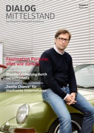 Kundenmagazin Dialog Mittelstand 03 2012 - Stadtsparkasse