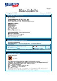 EU Material Safety Data Sheet - Kamareta