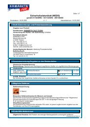 Sicherheitsdatenblatt (MSDS) - Kamareta