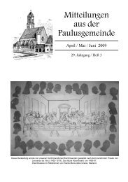 Mitteilungen - Pauluskirche