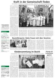 Kraft in der Gemeinschaft finden (u. a. Berichte) - Stadt Steinheim