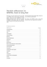 Gästeinformationen von A – Z - GHOTEL hotel & living