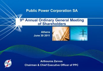 9th Annual Ordinary General Meeting of Shareholders, Athens