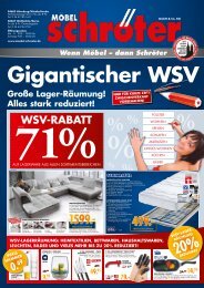 Werbung/Aktionen im Januar - Möbel Schröter