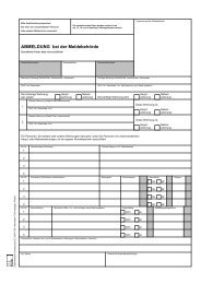 Meldewesen - Abmeldung bei der Meldebehörde