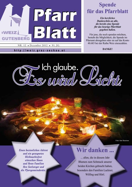 Dezember 2012 - Pfarrverband Weiz