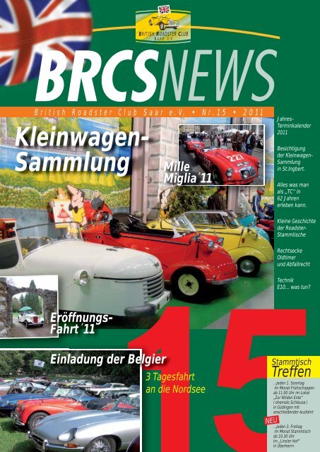 Kleinwagen- Sammlung - BRCS - British Roadster Club Saar eV