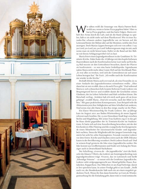 Kahle Kirchenbänke, betuliche Predigten ... - hetzner-fotografie