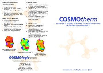 COSMOtherm Life Sciences - ACS