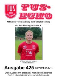 Ausgabe 425 November 2011 - TuS Hattingen 1863 eV