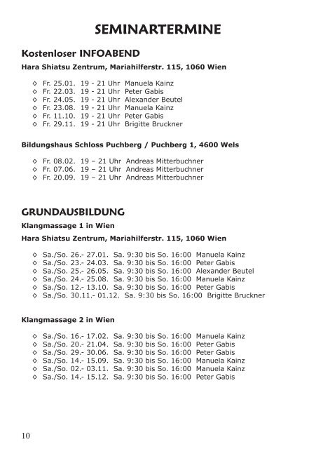 Jahresprogramm 2013 PDF Download - Peter Hess Akademie Wien