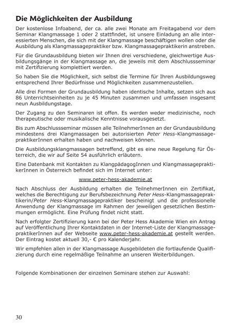 Jahresprogramm 2013 PDF Download - Peter Hess Akademie Wien