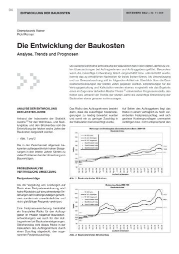 Die Entwicklung der Baukosten - STEMPKOWSKI Baumanagement ...