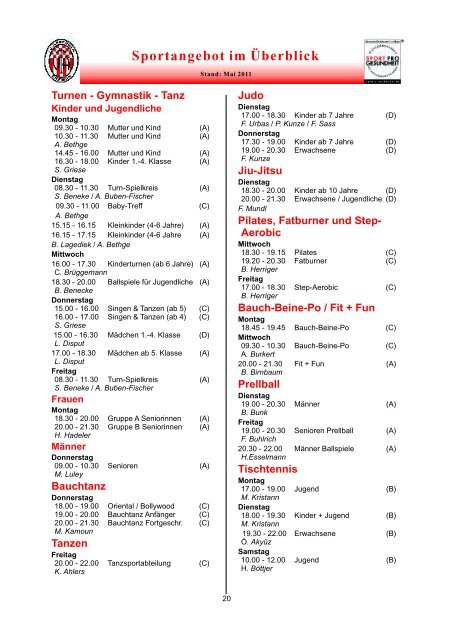 TVAktuell 2011-2.pdf - TV Arbergen von 1893 eV