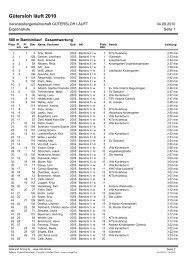 Gütersloh läuft 2010 - ziel-zeit