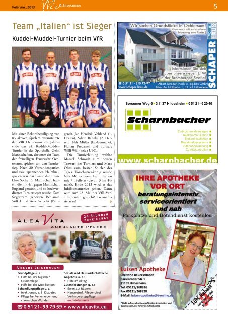 Ausgabe 02/2013 - Wir Ochtersumer