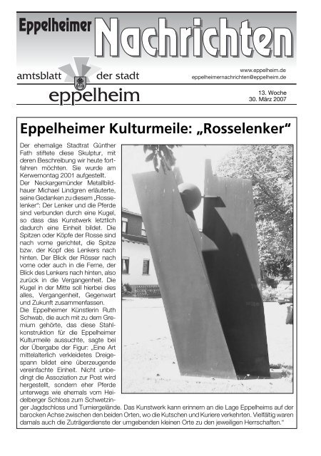 13. Woche - Eppelheim