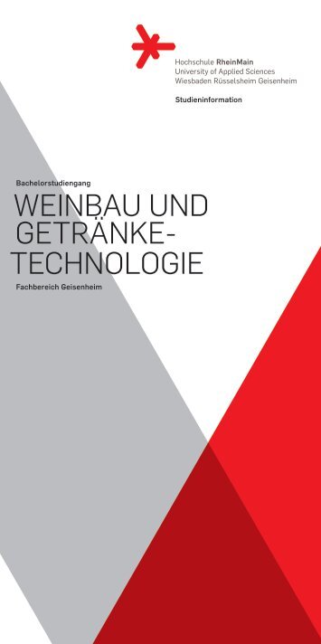 weinbau und getränke- technologie - Hochschule RheinMain
