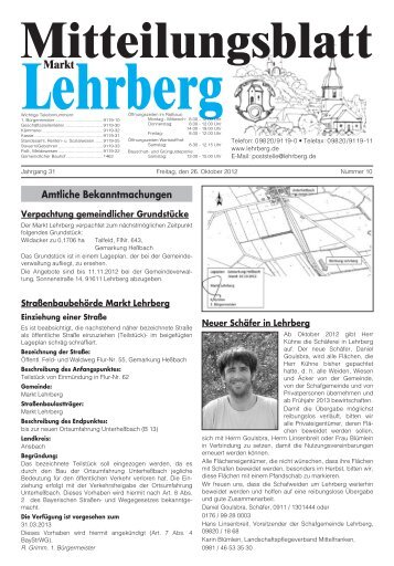Oktober - Markt Lehrberg
