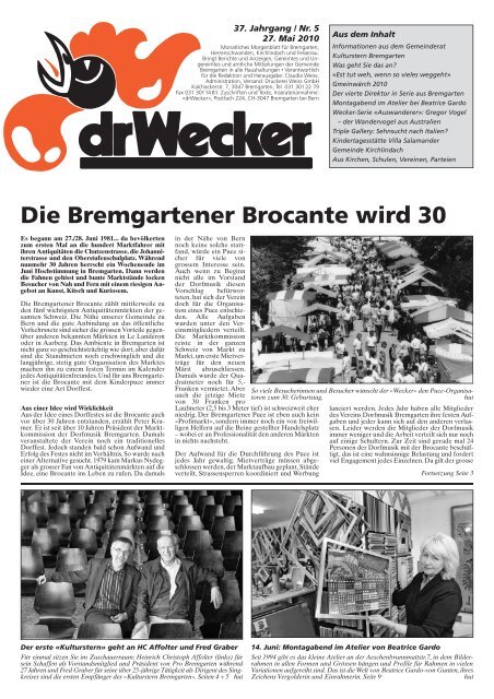 Die Bremgartener Brocante wird 30 - DigiBern