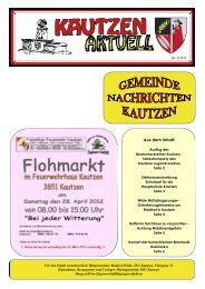 Ausgabe 02/2012 - Marktgemeinde Kautzen