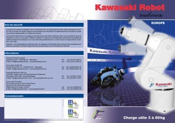 Charge utile 3 à 60kg - Kawasaki Robotics