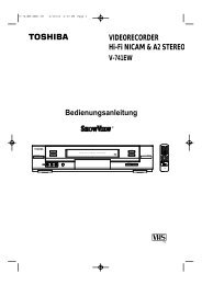 VIDEORECORDER Hi-Fi NICAM & A2 STEREO V-741EW