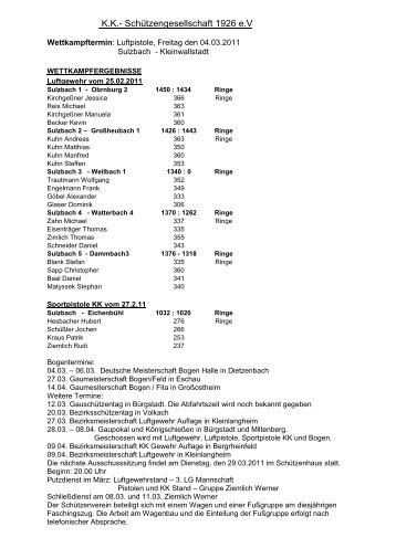 Mitteilungsblatt - Gemeinde Sulzbach (10 - KKSG Sulzbach 1926 eV