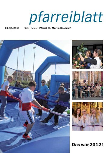 Neuste Ausgabe Pfarreiblatt - Pfarrei Hochdorf