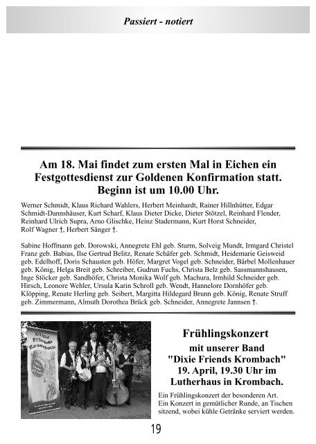 März/April/Mai 2008 - Evangelische Kirchengemeinde Krombach