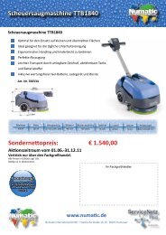 Scheuersaugmaschine TTB1840 - Numatic