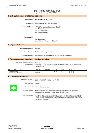 KAUSA-Neutro-Konz - KA-WE GmbH