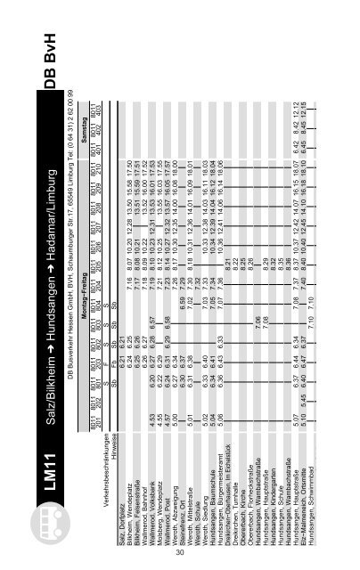 aktuellen Fahrplan - Westerwald-ÖPNV