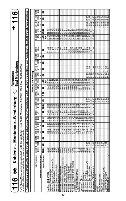 aktuellen Fahrplan - Westerwald-ÖPNV