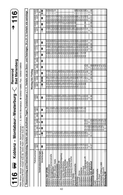 aktuellen Fahrplan - Westerwald-ÖPNV