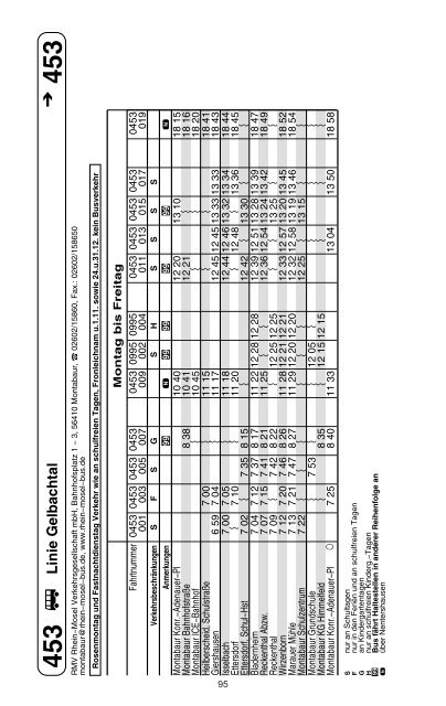 aktuellen Fahrplan - Westerwald-ÖPNV