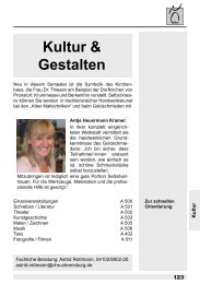 Kultur & Gestalten - VHS Ahrensburg