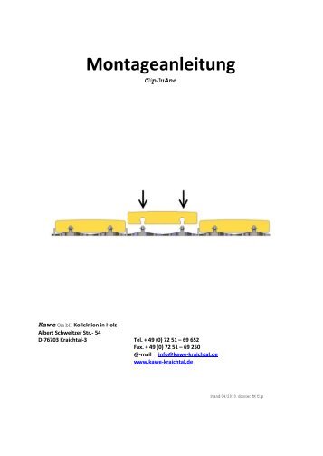 Montageanleitung Clip JuAN.pdf 393 kb - KAWE