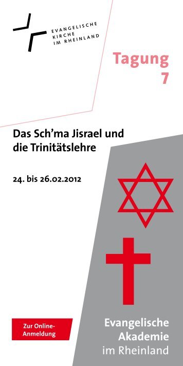 Das Sch'ma Jisrael und die - Evangelische Akademie im Rheinland