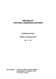 AMTSBLATT FÜR DEN LANDKREIS GIFHORN Inhaltsverzeichnis ...